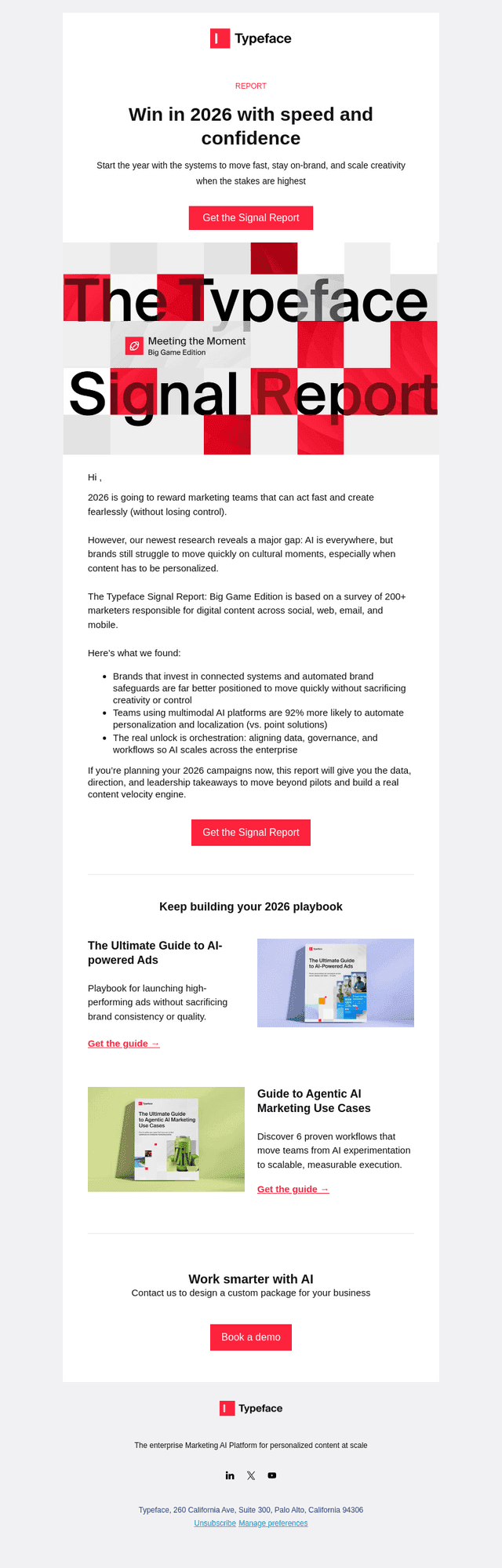 Typeface email from Tue, Feb 3, 2026