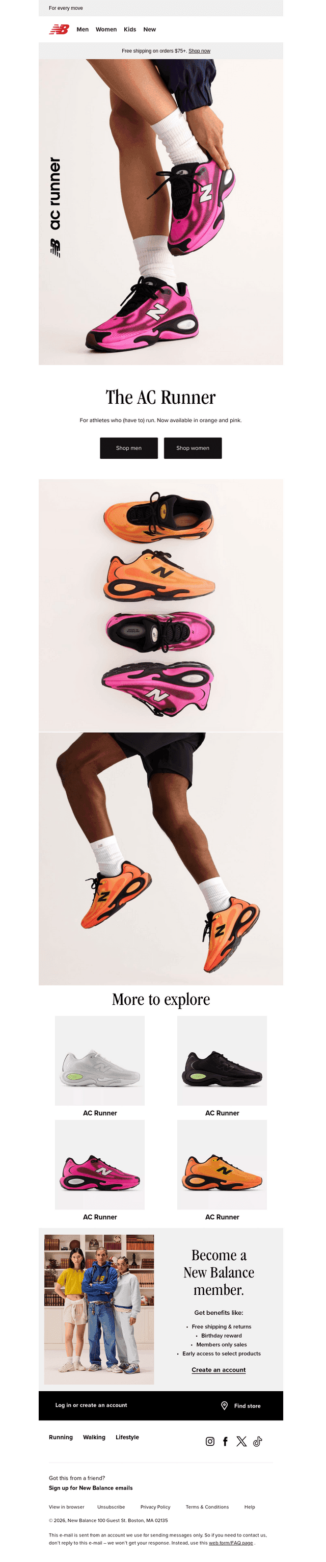 The AC Runner in new colors