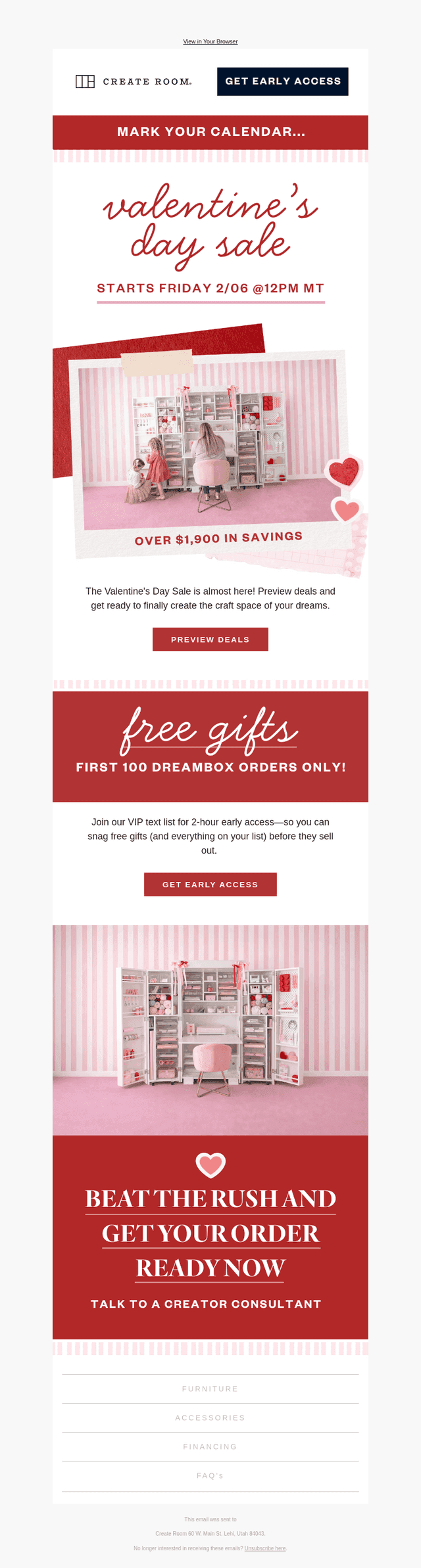 Create Room email from Wed, Feb 4, 2026