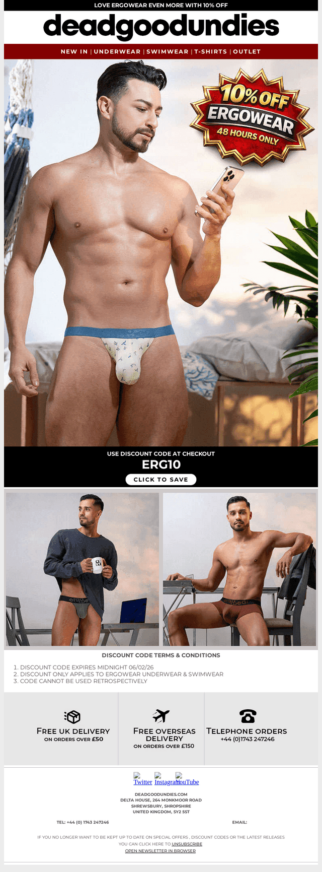 GET 10% OFF ERGOWEAR WITH OUR EXCLUSIVE DISCOUNT CODE