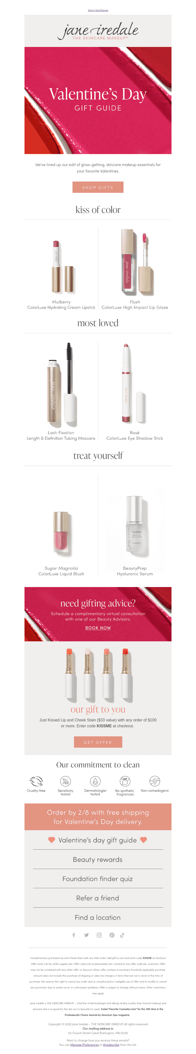 jane iredale email from Wed, Feb 4, 2026