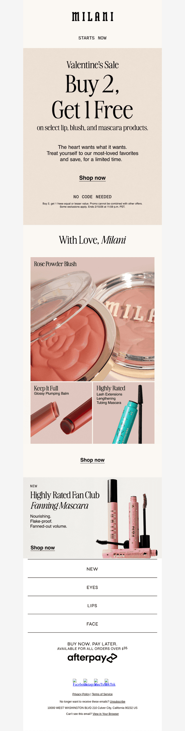 Milani email from Wed, Feb 4, 2026