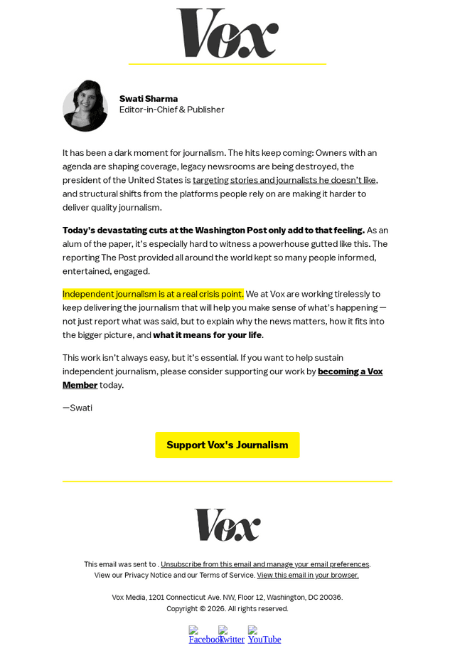 We need independent journalism right now