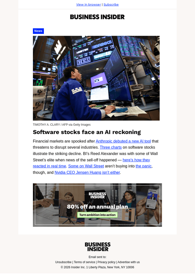 AI comes for software stocks