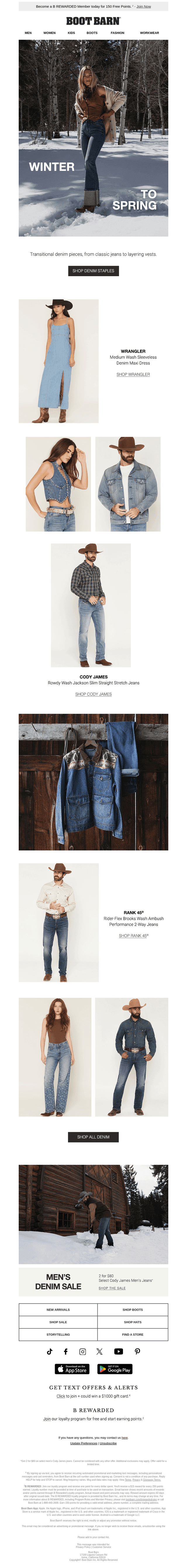 Boot Barn email from Wed, Feb 4, 2026