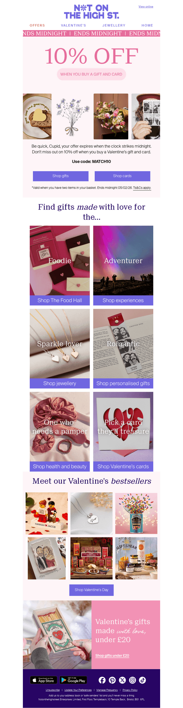 notonthehighstreet email from Thu, Feb 5, 2026