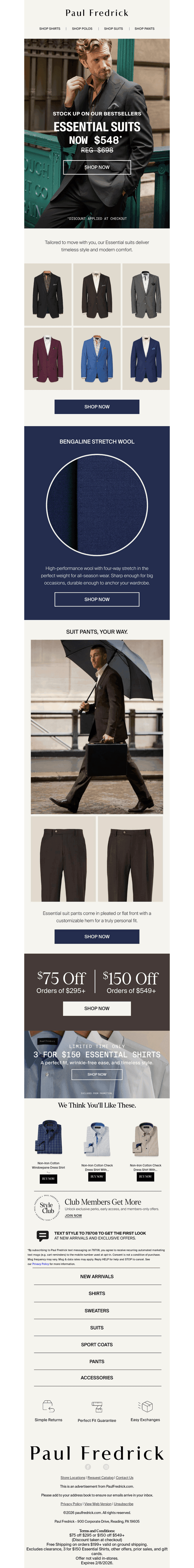 Save on the suit that does it all.