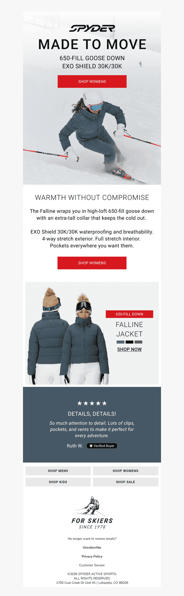Ski Jackets Designed Just For Women!