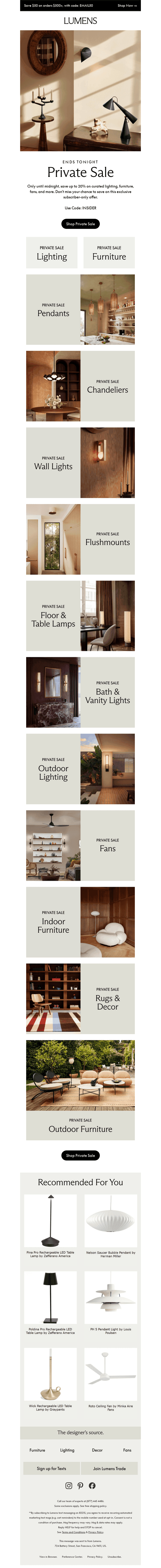 Ends Tonight: Private Sale