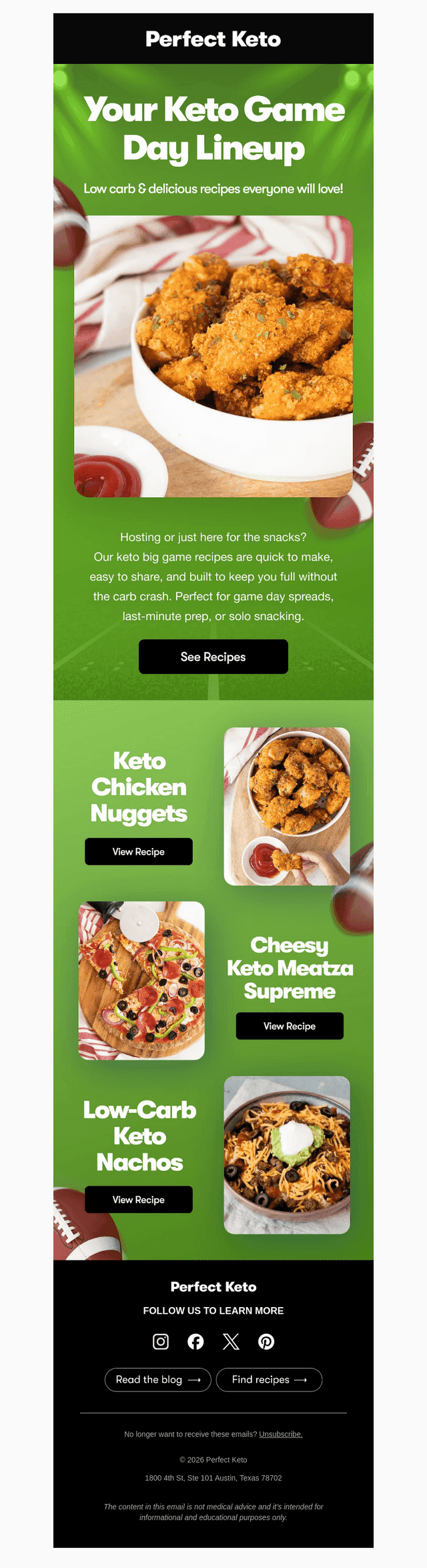 Perfect Keto email from Thu, Feb 5, 2026
