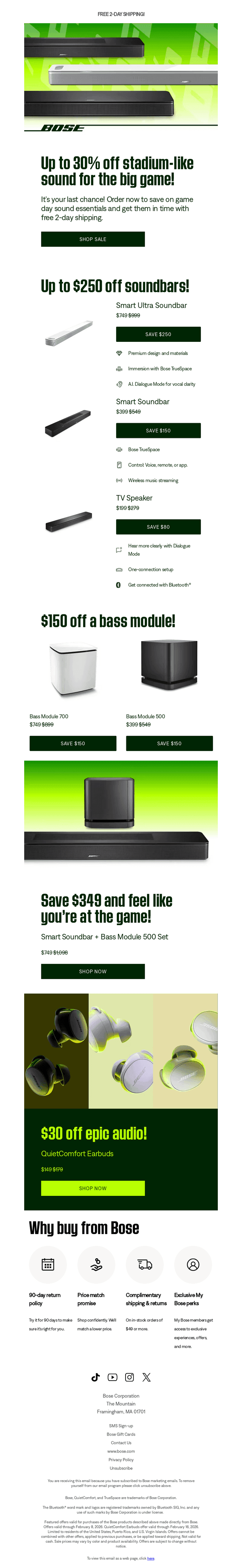 Bose email from Thu, Feb 5, 2026