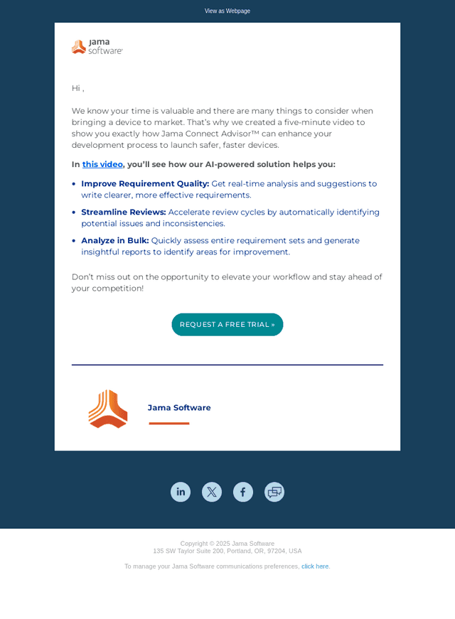 Leverage AI to simplify medical device development with Jama Connect Advisor