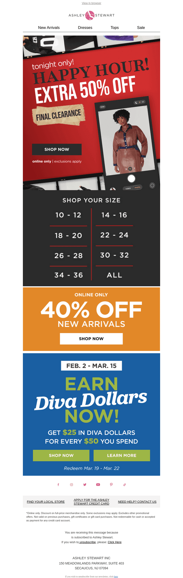📢HAPPY HOUR! Extra 50% off final clearance!