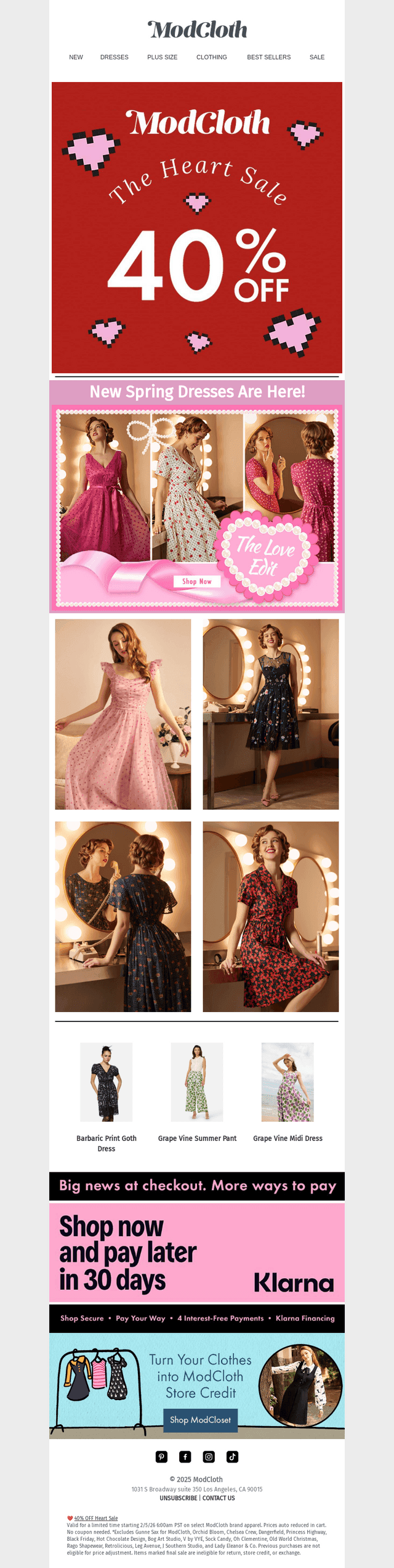 Heart Sale + New Spring