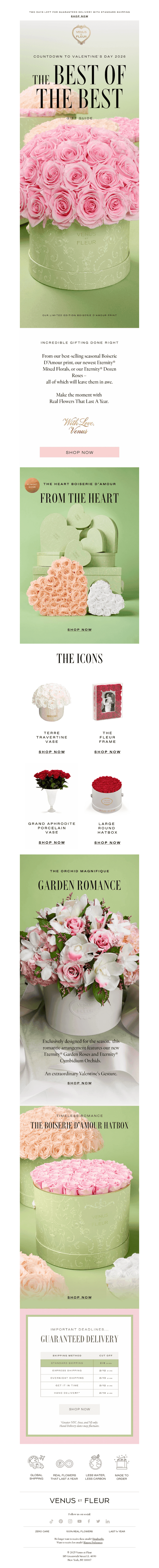 Venus et Fleur email from Thu, Feb 5, 2026
