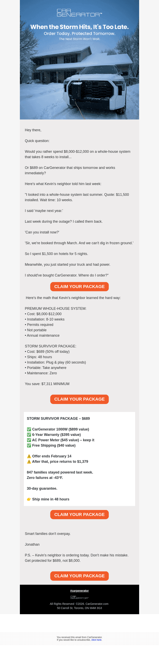 Instant backup power for $689 (not $8,000+)