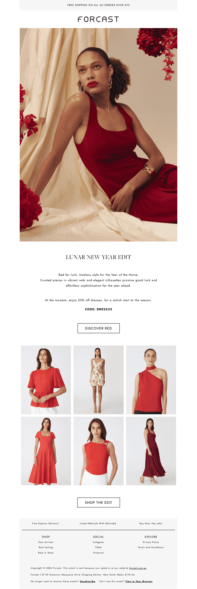 Lunar New Year Edit - 25% Off Dresses