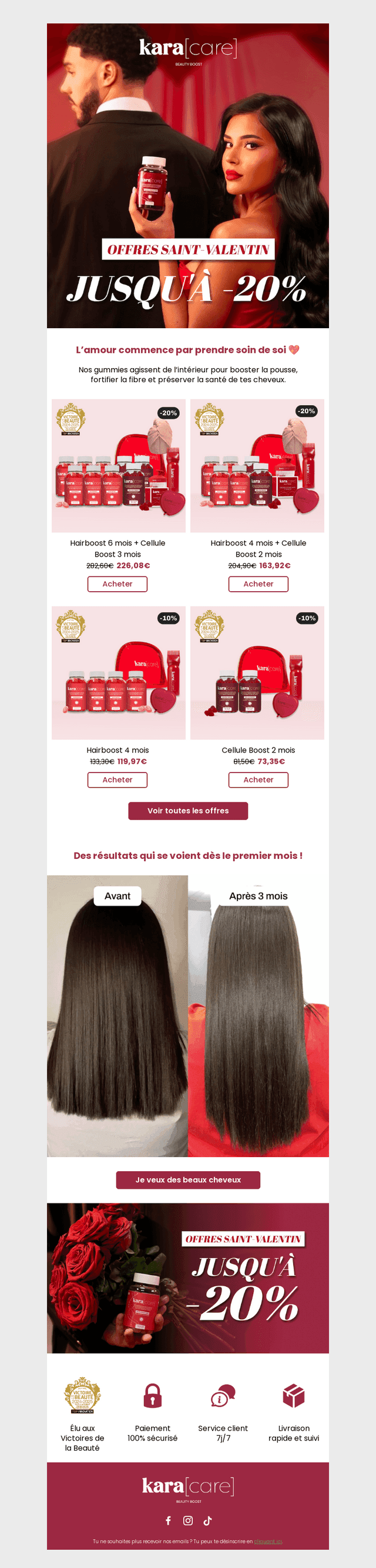 Offres Saint-Valentin : Jusqu'à -20% 💘
