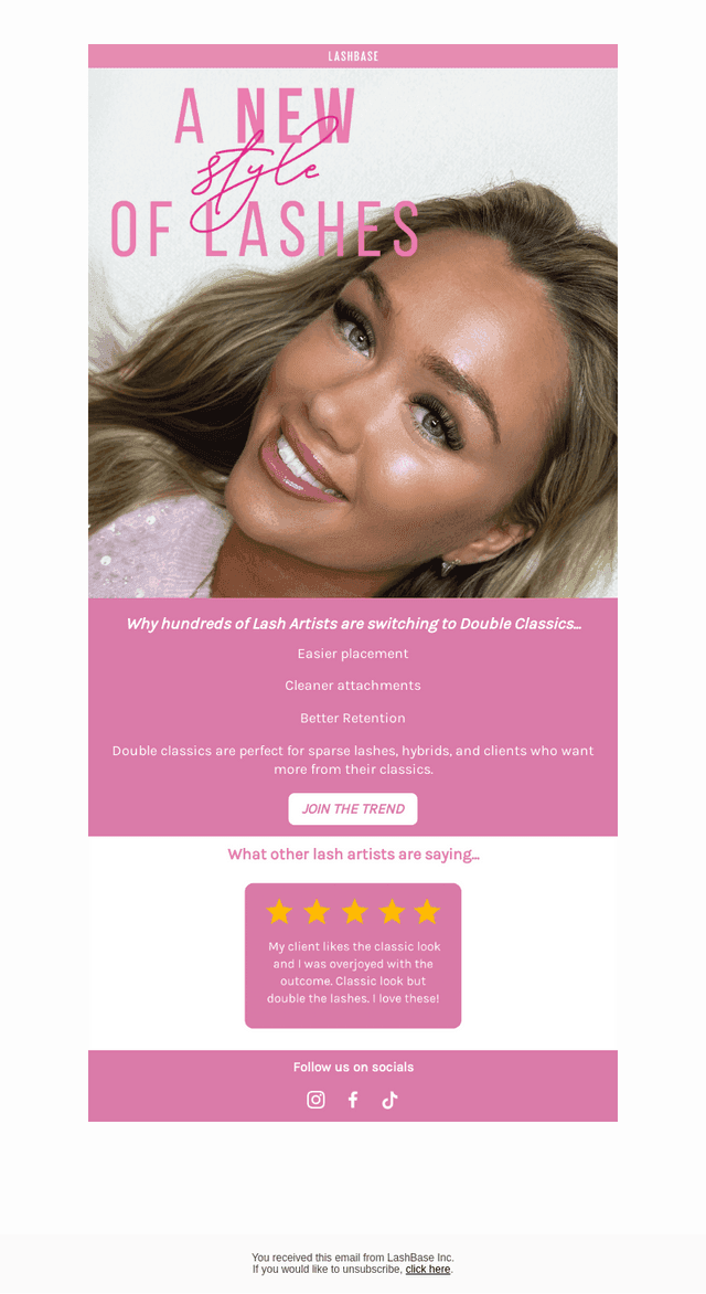 A new style of lashes...💕