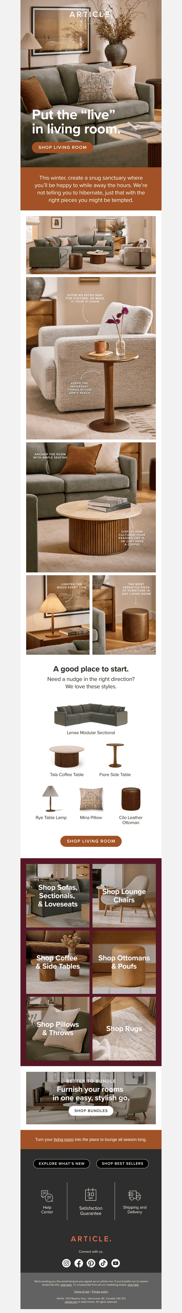 A livable living room