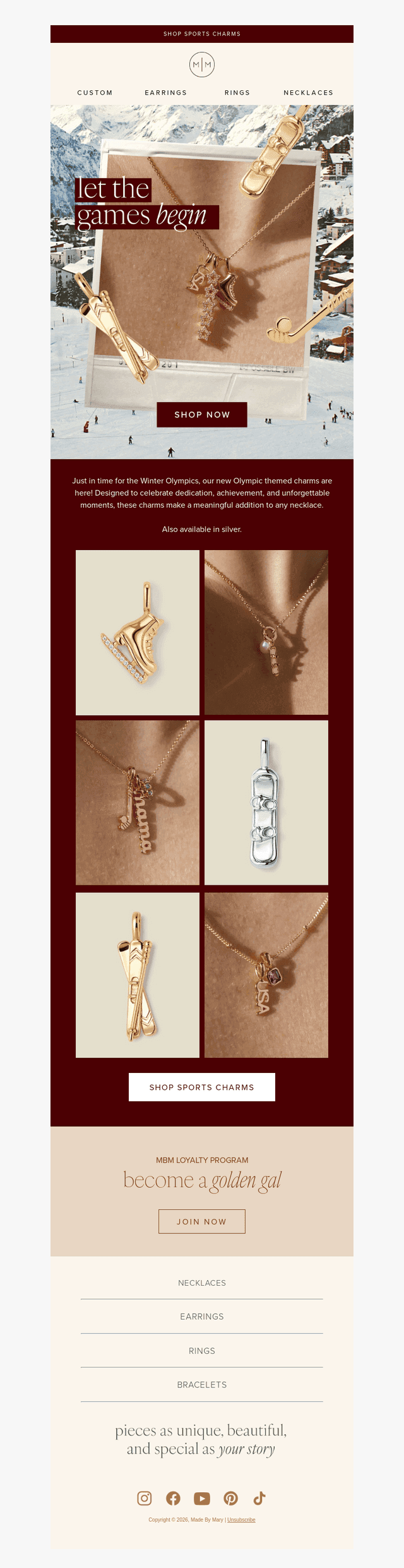 NEW! Olympic Charms Are Here!