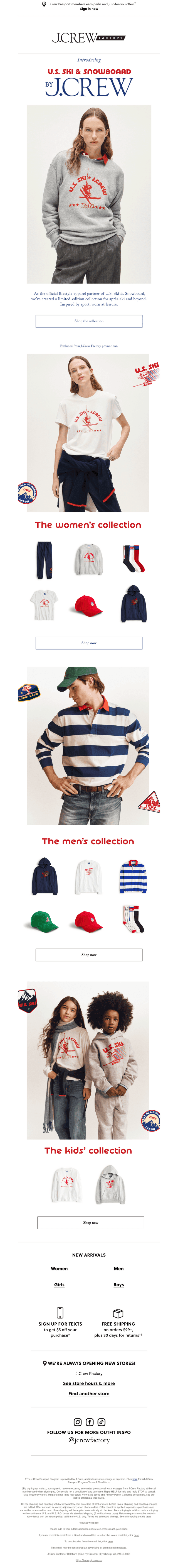 Spotted on the slopes: U.S. Ski & Snowboard by J.Crew