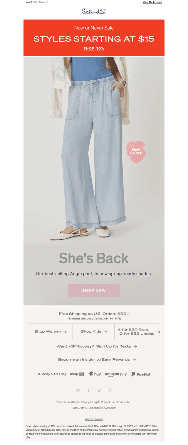 New Colors—Angie Pants Are Back 🌈