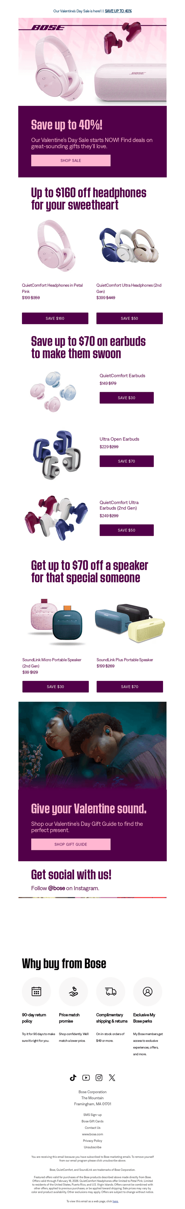 Bose email from Fri, Feb 6, 2026