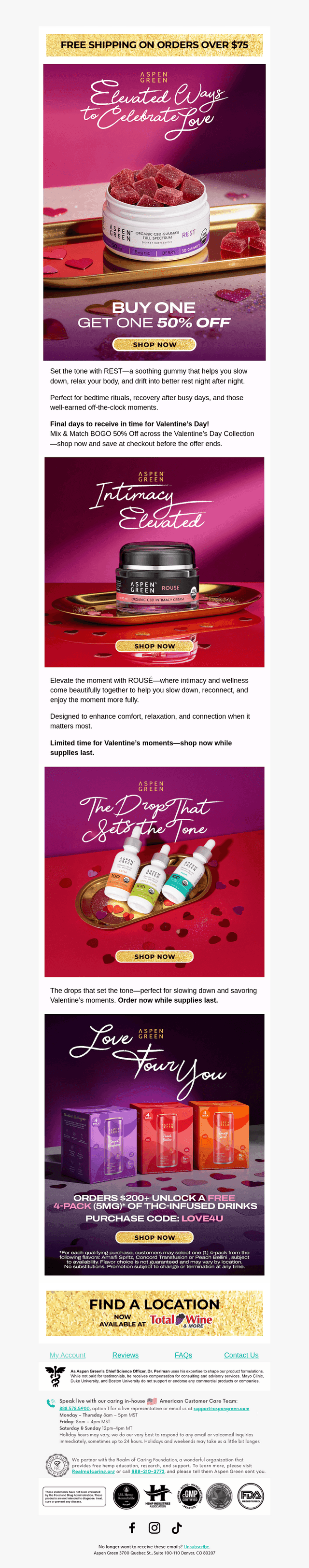 Aspen Green email from Fri, Feb 6, 2026