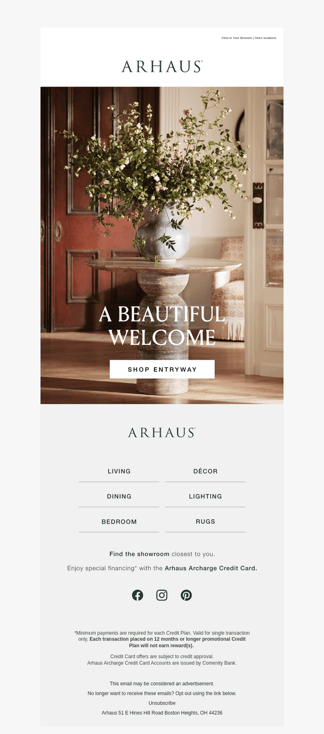 Your Most Beautiful Welcome