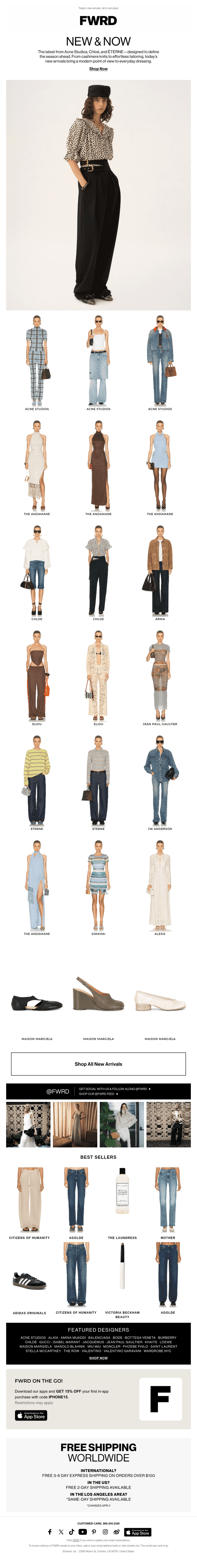 NEW IN: Acne Studios, Chloe, & ÉTERNE