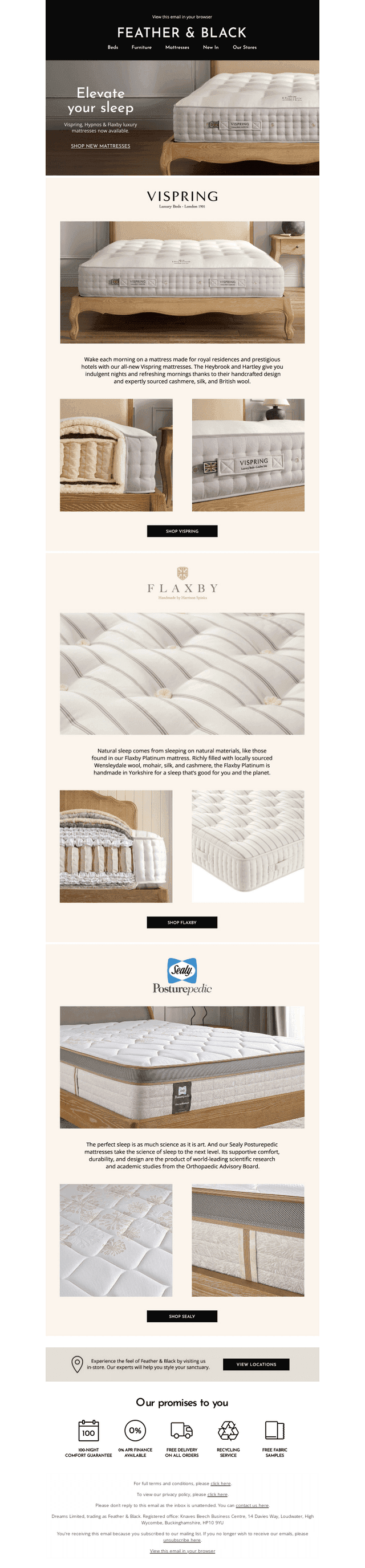 Sumptuous new mattresses have arrived