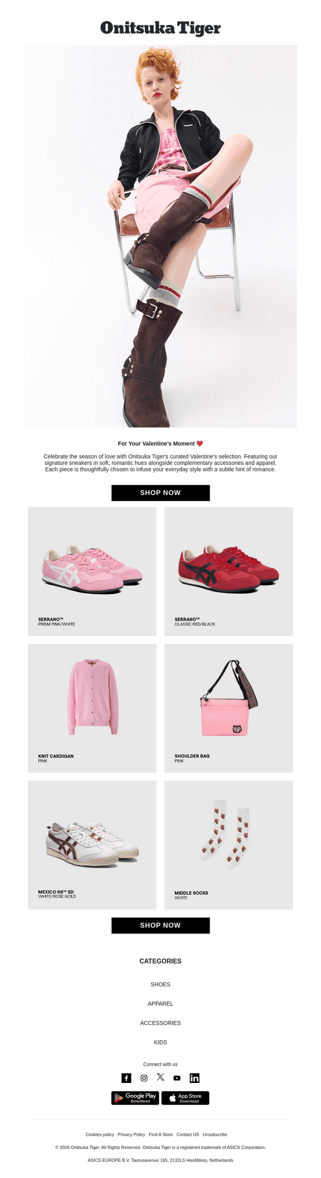 Onitsuka Tiger Valentine’s Curated Picks