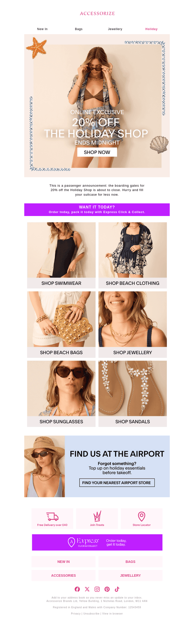 ENDS MIDNIGHT: 20% off the Holiday Shop