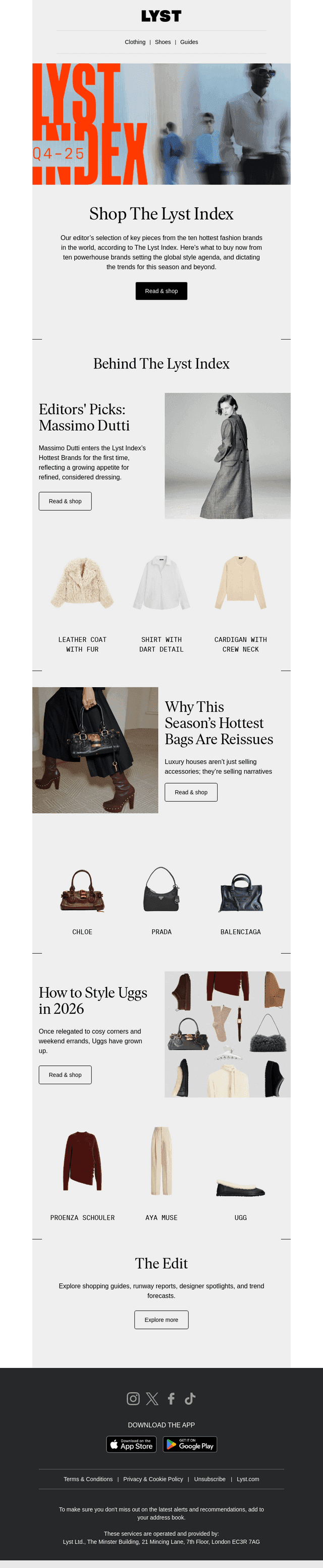 Shop The Lyst Index