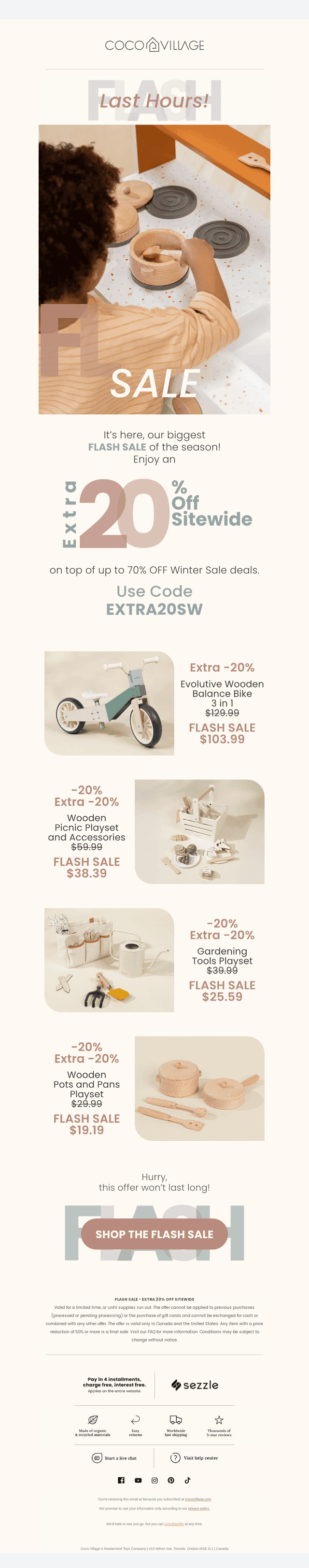 ❗ ENDS TODAY – Up to 70% OFF + EXTRA 20%
