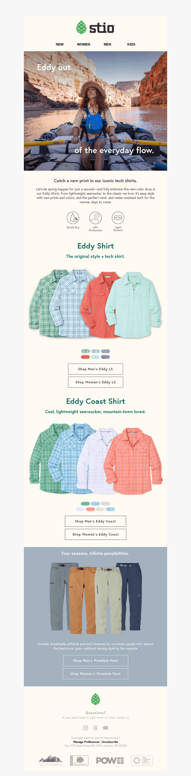 Quick Winter Break: New Eddy Colors