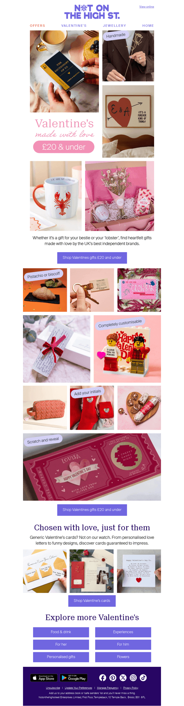 notonthehighstreet email from Mon, Feb 9, 2026