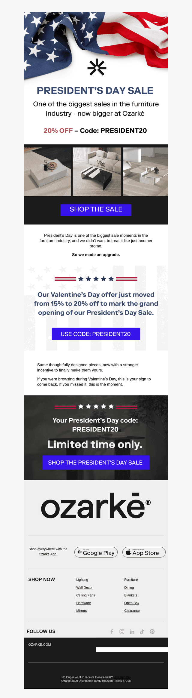 We upgraded it to 20% off