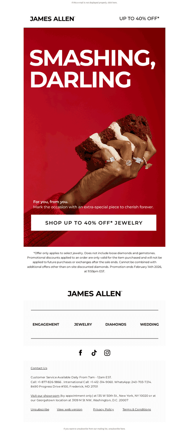 JamesAllen.com email from Mon, Feb 9, 2026