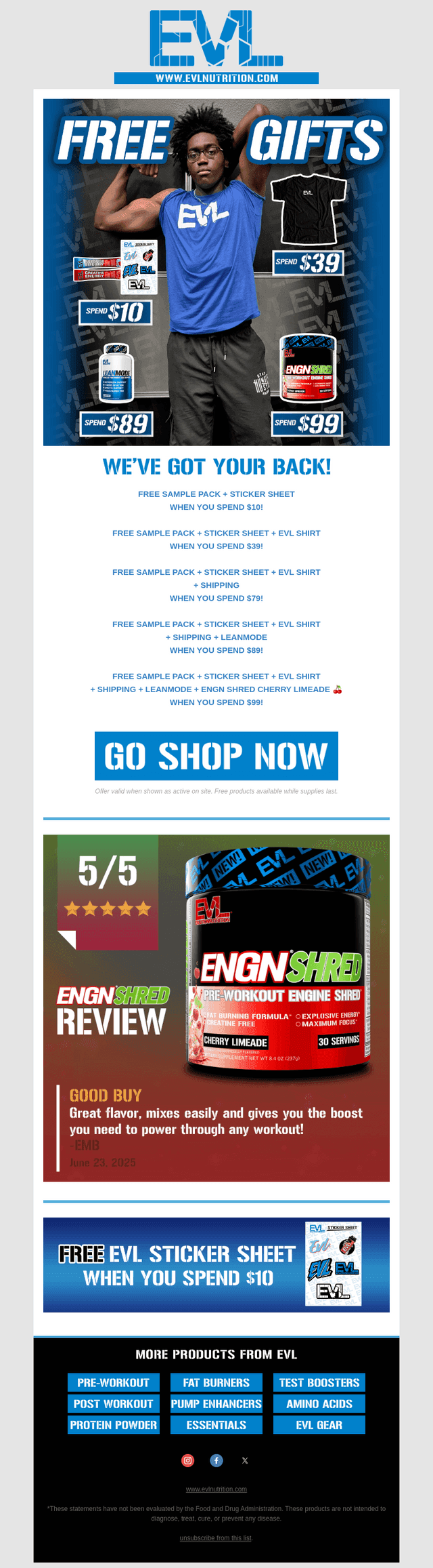 Free EVL gifts stack up FAST ⚡