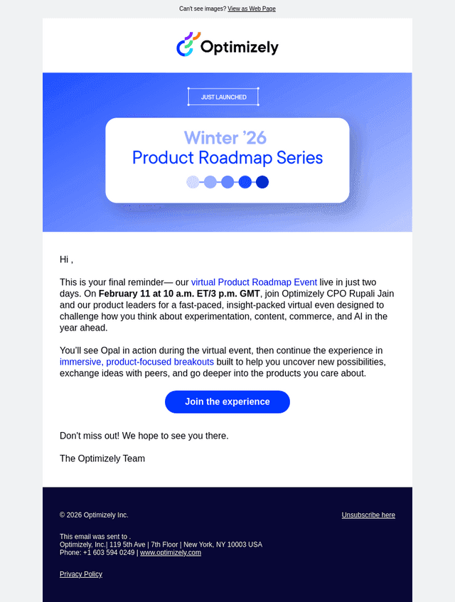 Final call: Step into Optimizely’s 2026 vision