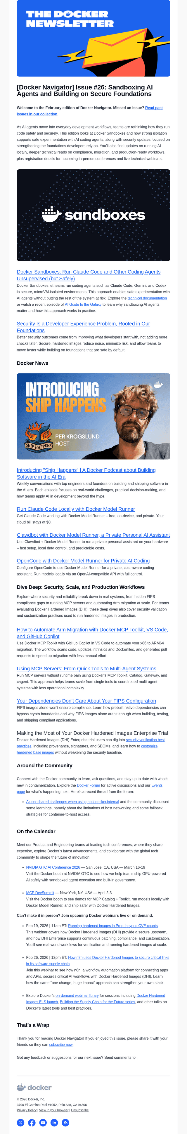 [Docker Navigator]: Sandboxing AI agents and building on secure foundations.