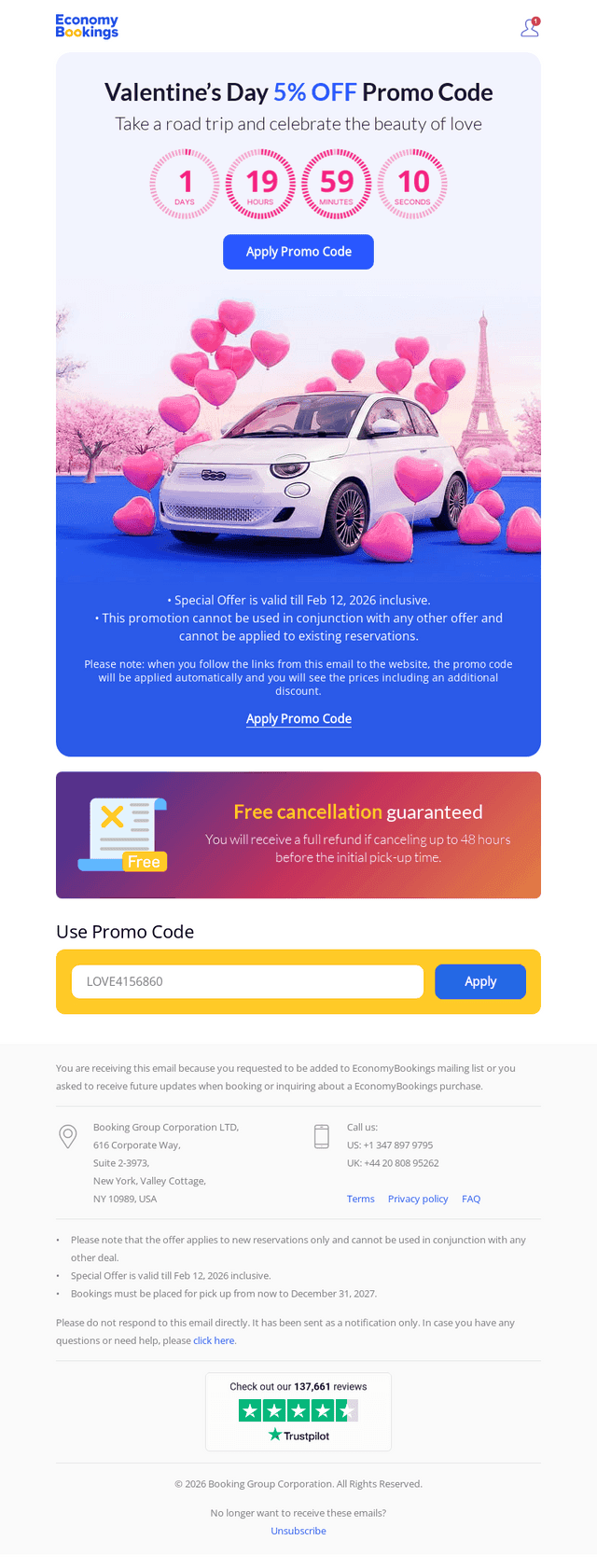 Valentine’s Day Promo Code ❤️