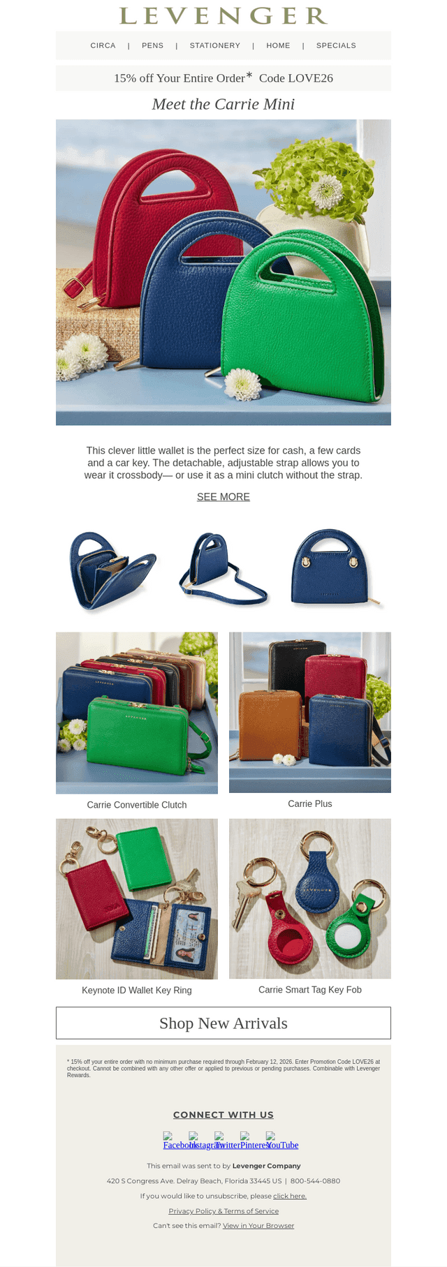 Cute & Compact. The New Carrie Mini.