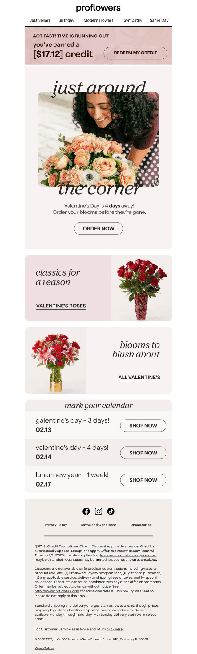 ProFlowers email from Tue, Feb 10, 2026