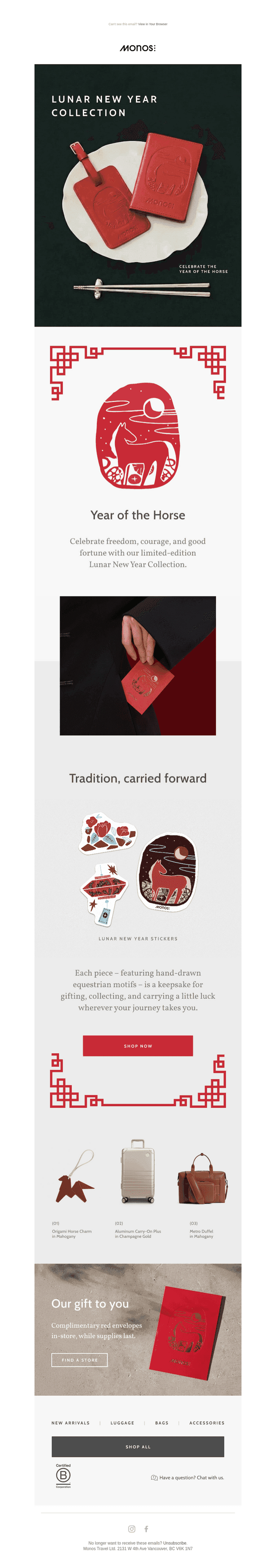 NEW ARRIVAL – Lunar New Year Collection