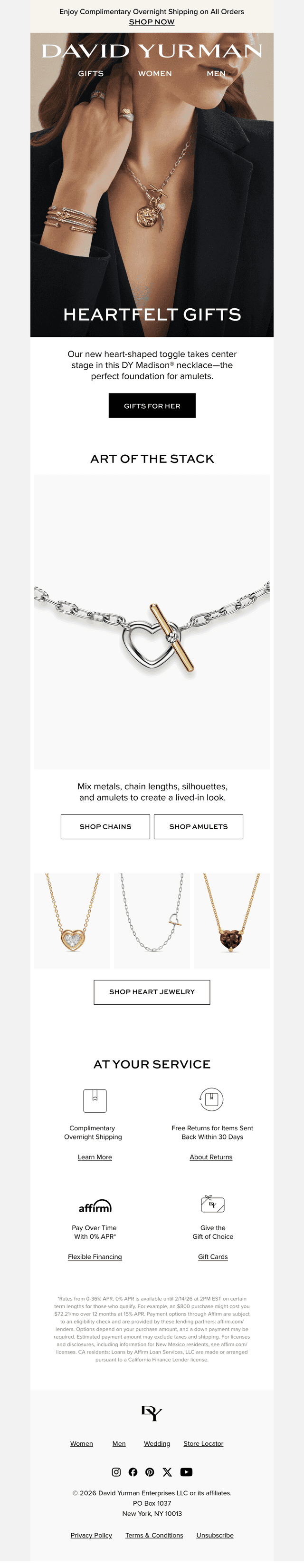 David Yurman email from Tue, Feb 10, 2026