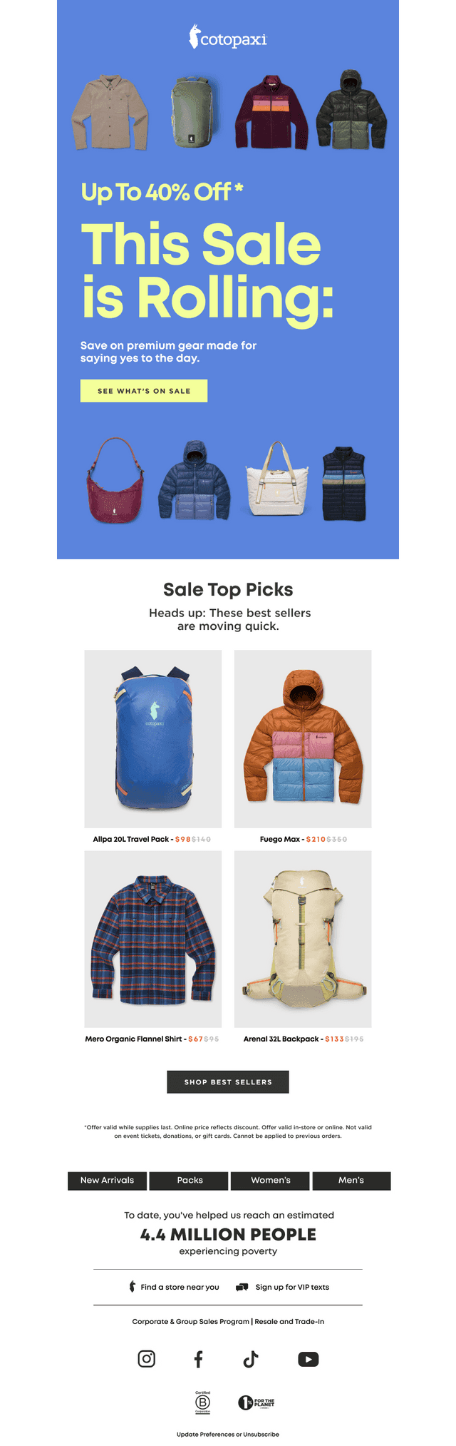 Stock Up on 40% Off