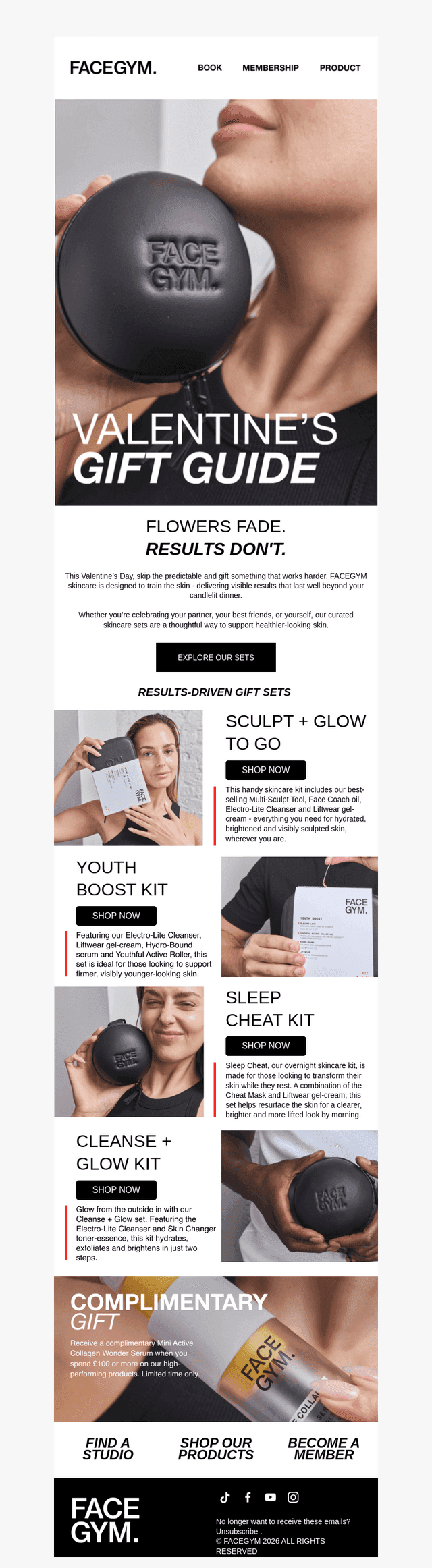 Face Gym email from Tue, Feb 10, 2026